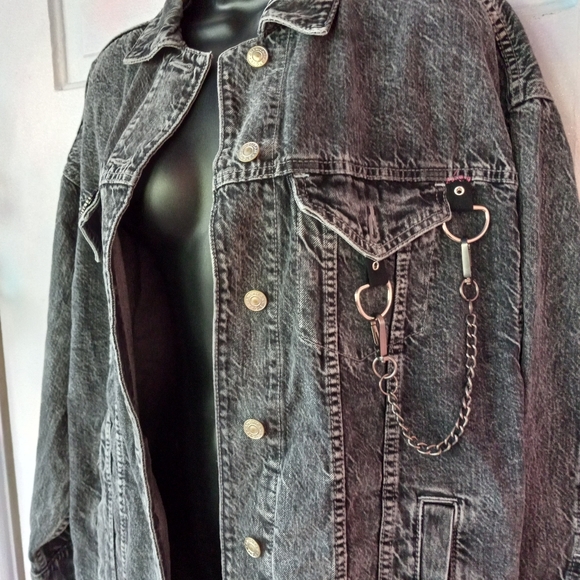 Rob Zombie Dragula customized OOAK hand-stitched distressed jacket! Nwt! - Picture 3 of 8